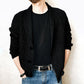 Men's Solid Buttoned Cardigan Jacket