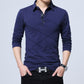 Men's Solid Turn Down Collared T-Shirt