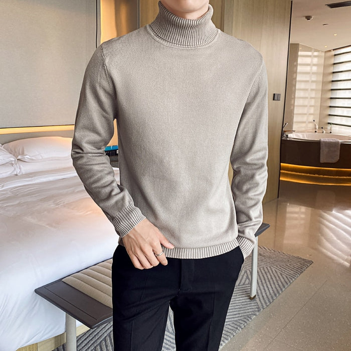 Men's Slim Fit Turtleneck Pullover Sweater