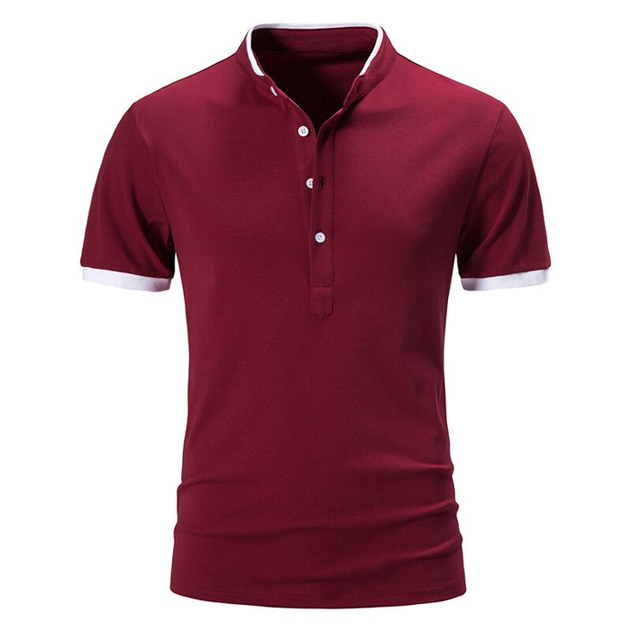 Men's Cotton Short Sleeve Polo T-Shirt