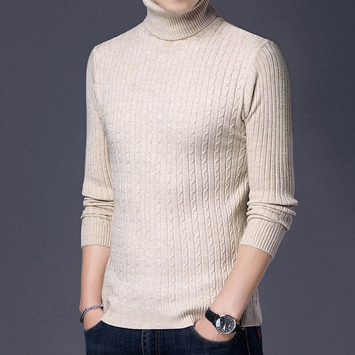 Men's Full Sleeve Striped Pullover Sweater