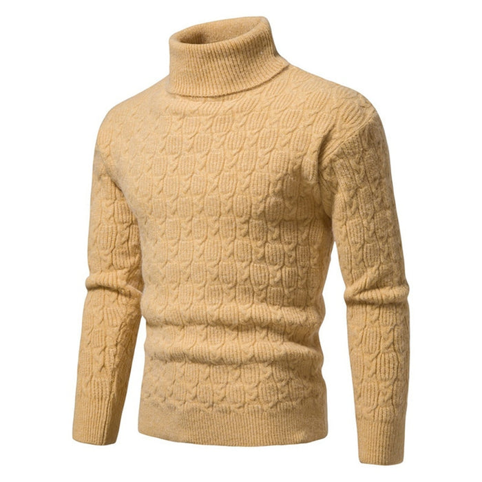 Men's Turtleneck Warm Knitted Pullover
