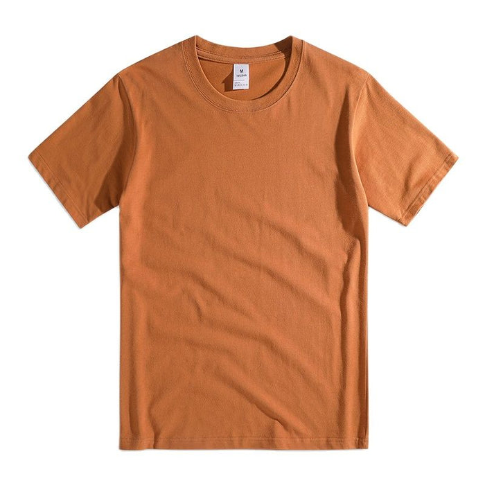 Solid Short Sleeve O-Neck T-Shirt For Men