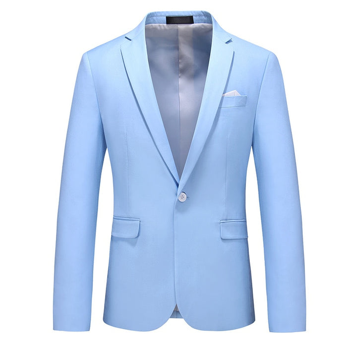Men's Solid Casual Wedding Blazer