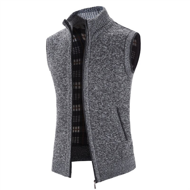 Men's Zipper Vest Cardigan Jacket