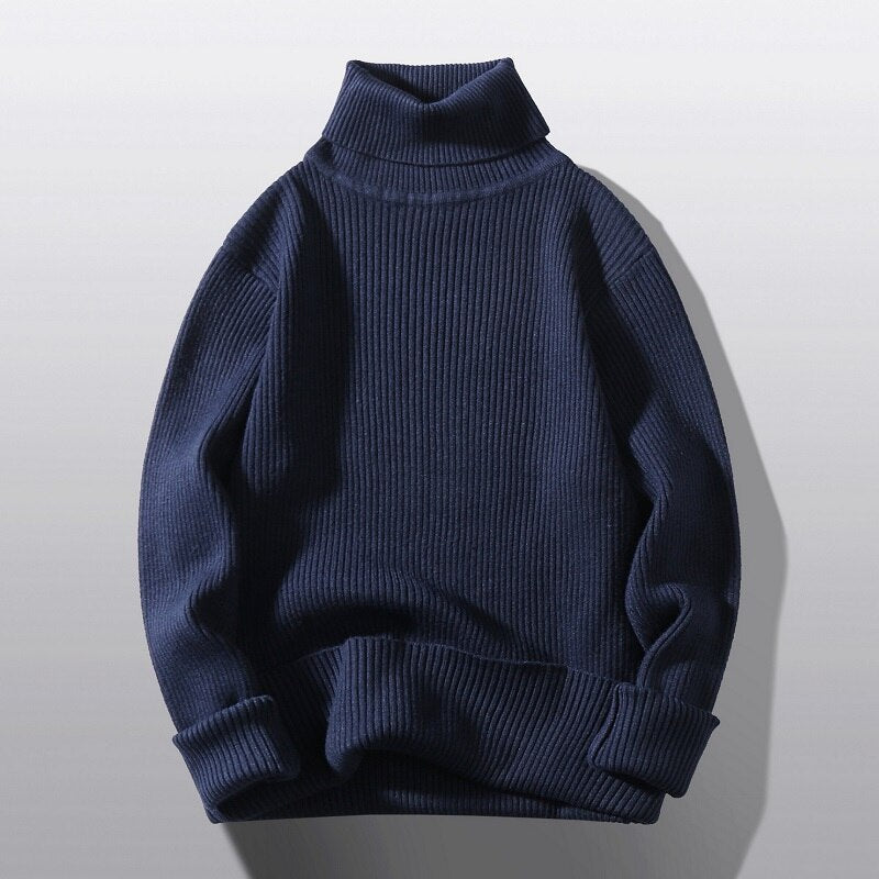 Men's Stripped Knitted Pullover Sweater