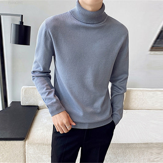 Men's Slim Fit Turtleneck Pullover Sweater