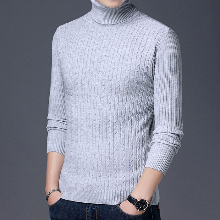 Men's Full Sleeve Striped Pullover Sweater