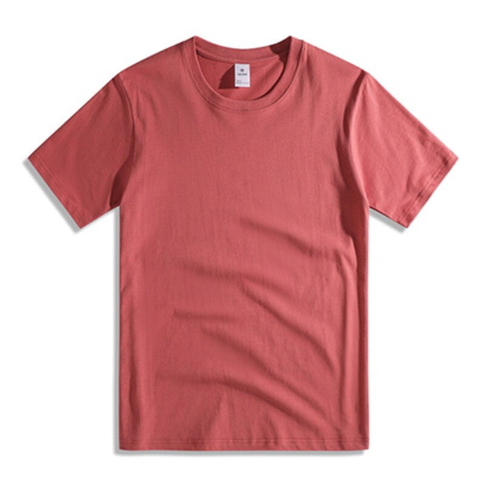 Solid Short Sleeve O-Neck T-Shirt For Men