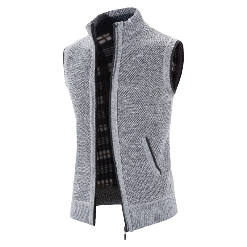 Men's Zipper Vest Cardigan Jacket