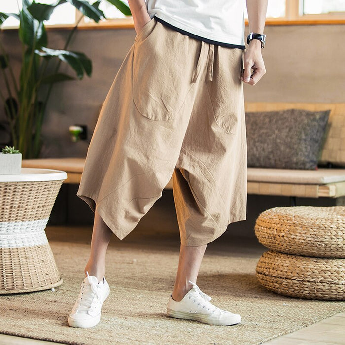 Men's Cotton Calf-Length Pants