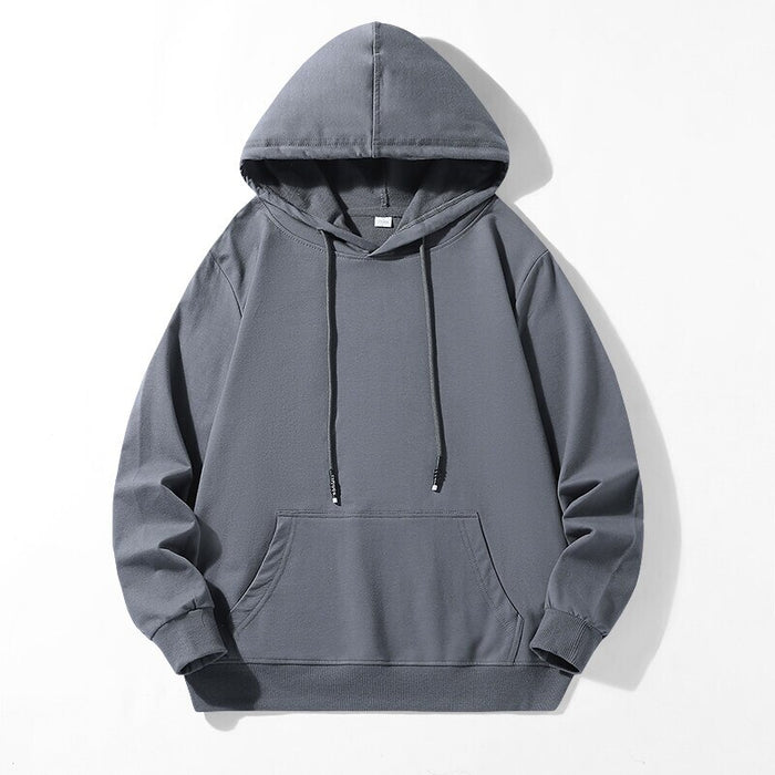 Men Casual Pullover Streetwear Solid Hoodie