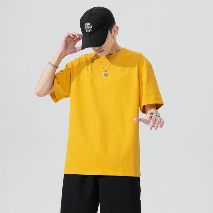 Cotton Solid T-Shirt For Men
