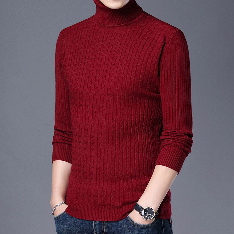 Men's Full Sleeve Striped Pullover Sweater