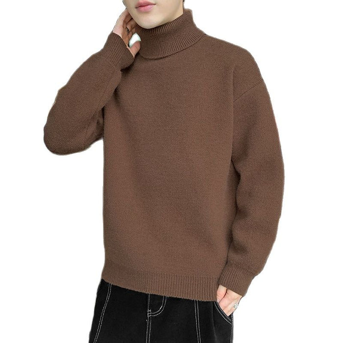 Men's Hip-hop Solid Pullover Sweater