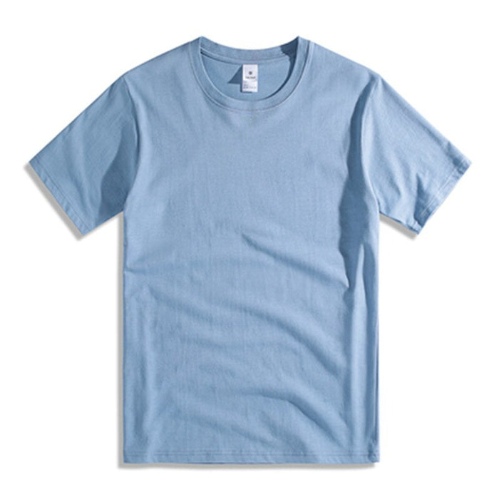 Solid Short Sleeve O-Neck T-Shirt For Men