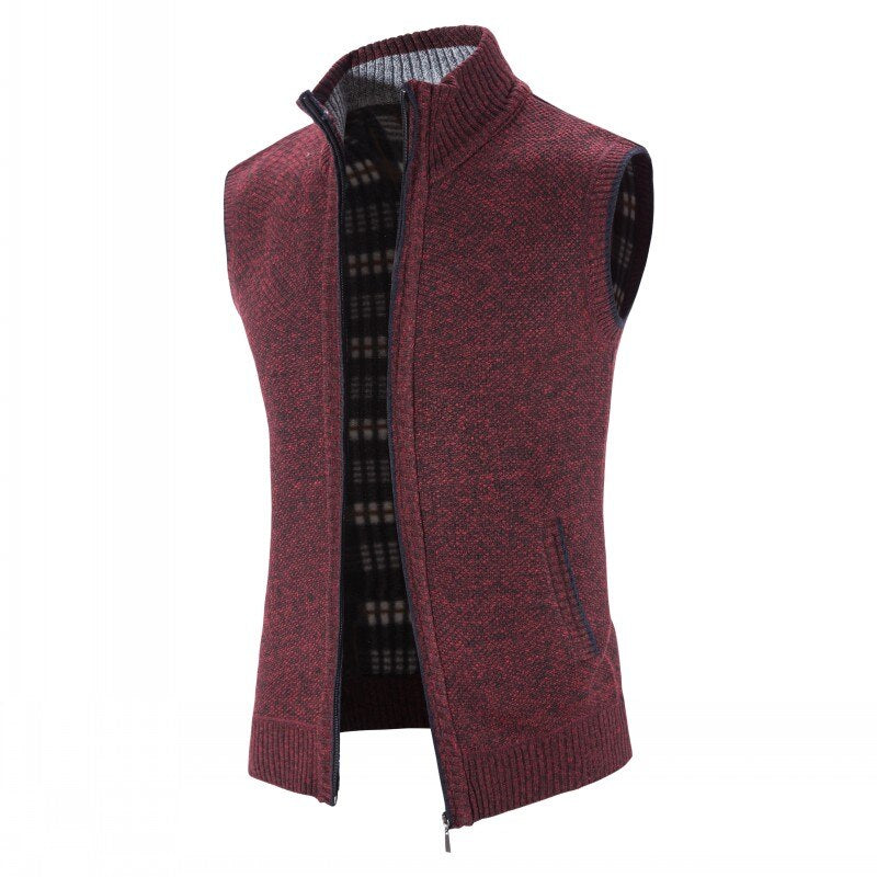 Men's Zipper Vest Cardigan Jacket