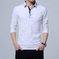 Men's Solid Turn Down Collared T-Shirt