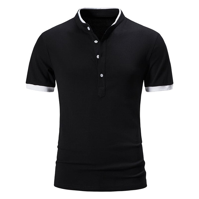 Men's Cotton Short Sleeve Polo T-Shirt