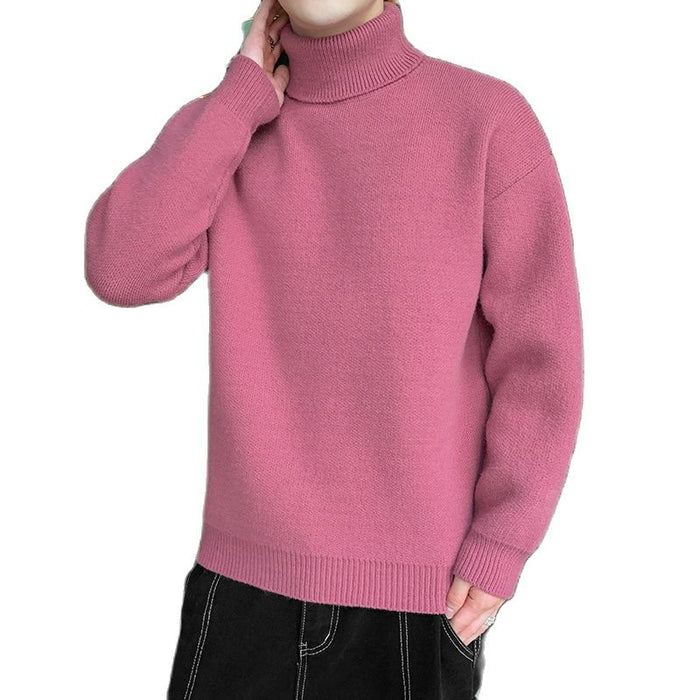 Men's Hip-hop Solid Pullover Sweater