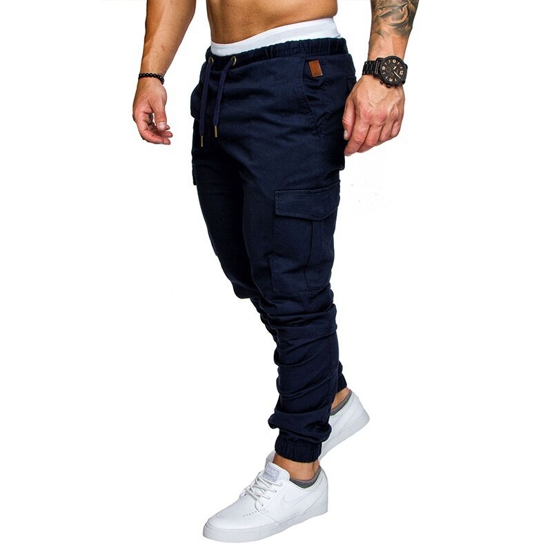 Men's Solid Drawstring Pant