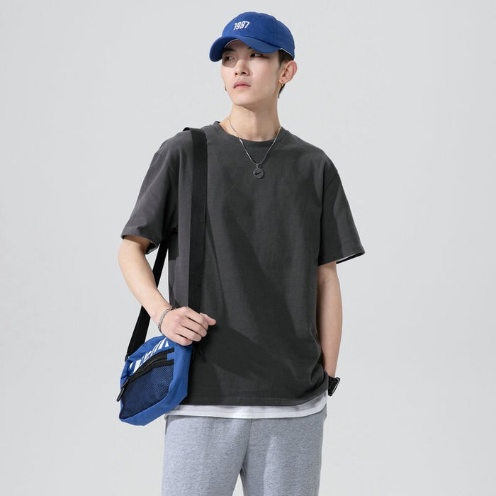 Cotton Solid T-Shirt For Men