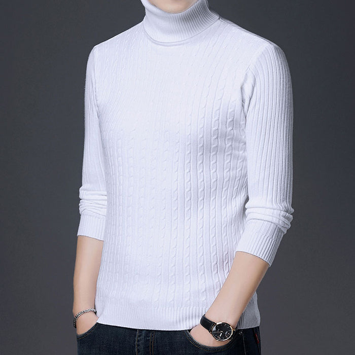 Men's Full Sleeve Striped Pullover Sweater