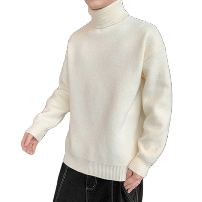 Men's Hip-hop Solid Pullover Sweater