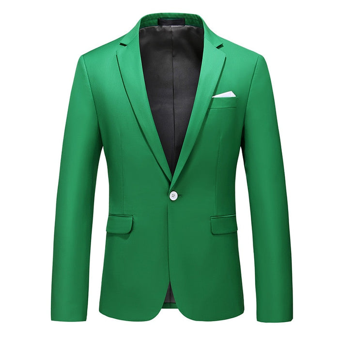 Men's Solid Casual Wedding Blazer