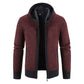 Men's Casual Solid Hooded Cardigan Jacket