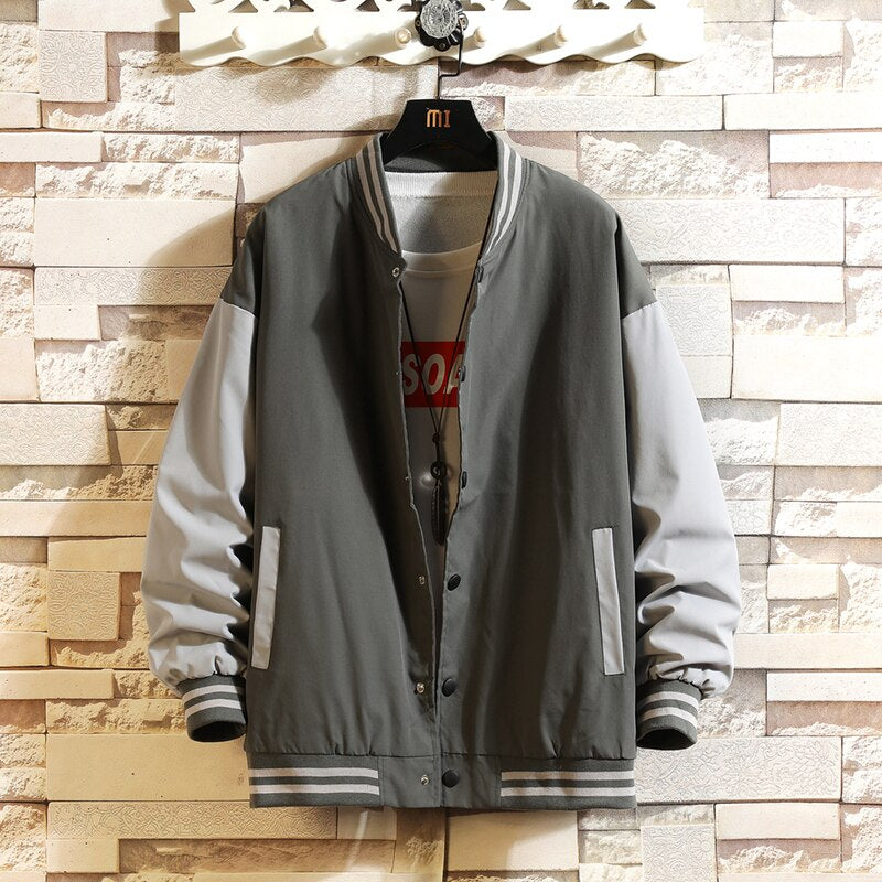 Men's Casual Windbreaker Bomber Jacket