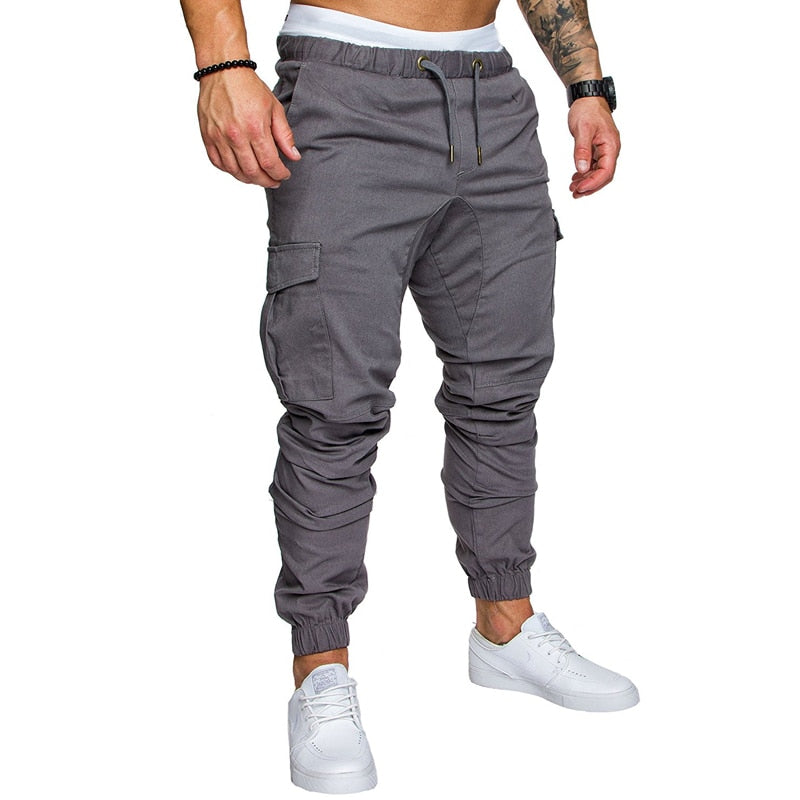 Men's Solid Drawstring Pant