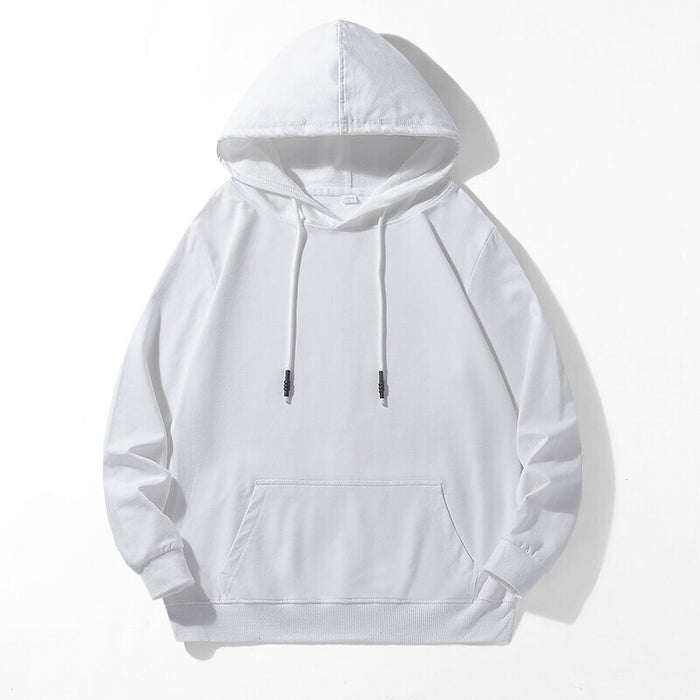 Men Casual Pullover Streetwear Solid Hoodie