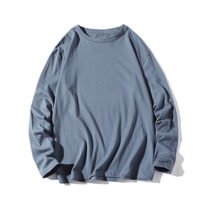 Men's Solid Cotton O-Neck Streetwear T-Shirt