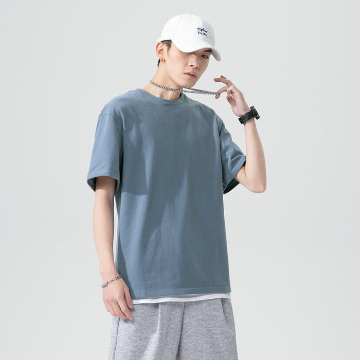 Cotton Solid T-Shirt For Men