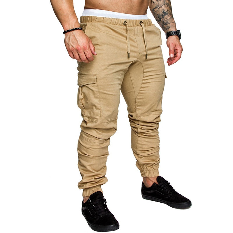 Men's Solid Drawstring Pant