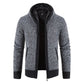 Men's Casual Solid Hooded Cardigan Jacket