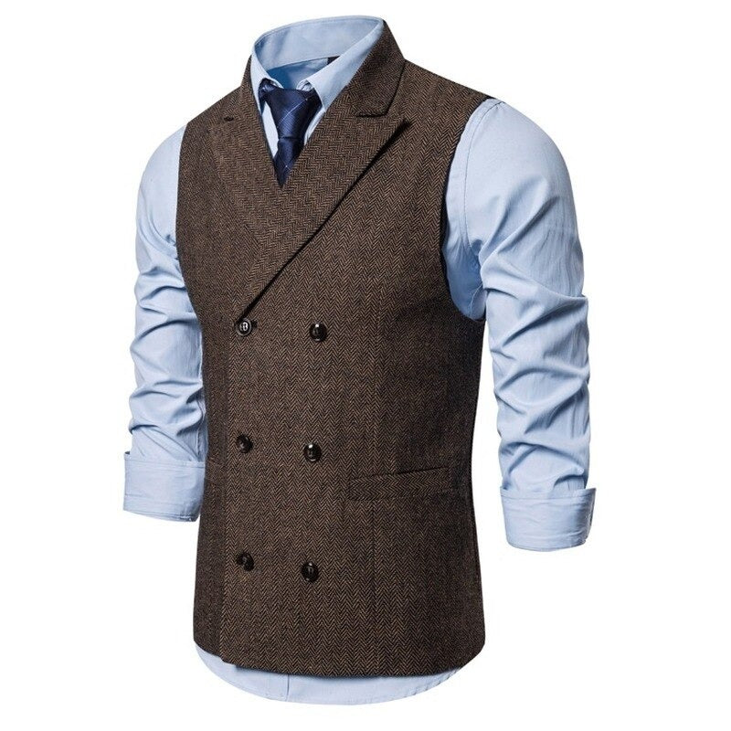 Men's Double Breasted Suit Vests