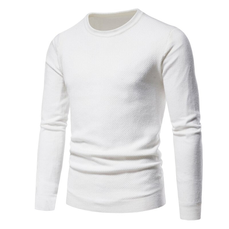 Men's Knitted Round Neck Warm Pullover