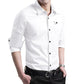 Men Long Sleeve Cotton Casual Shirt
