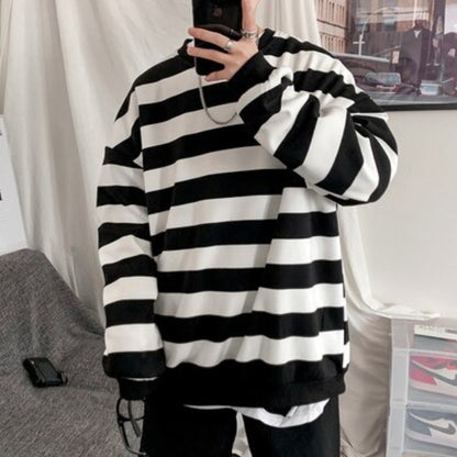 Men's Hoodie Hip Hop Sportswear Classic Stripes Design