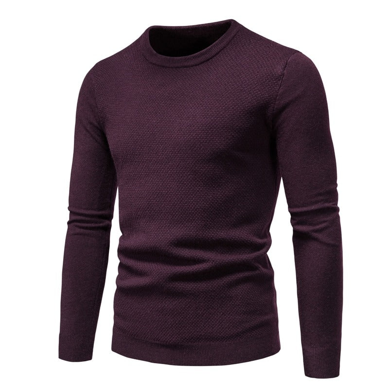 Men's Knitted Round Neck Warm Pullover