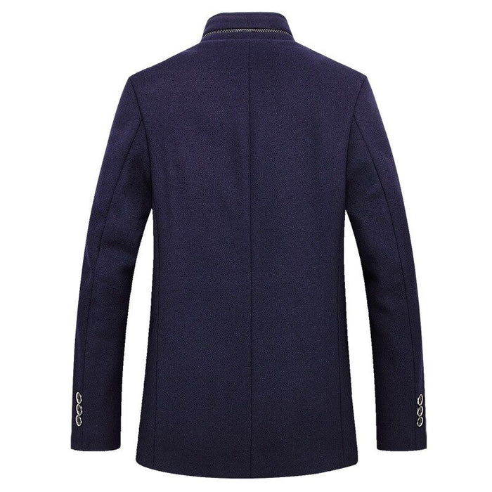 Men's Solid Winter Warm Thick Coat