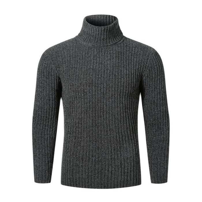 Men's Warm Knitted Turtleneck Slim Fit Pullover