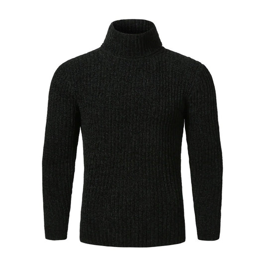 Men's Warm Knitted Turtleneck Slim Fit Pullover